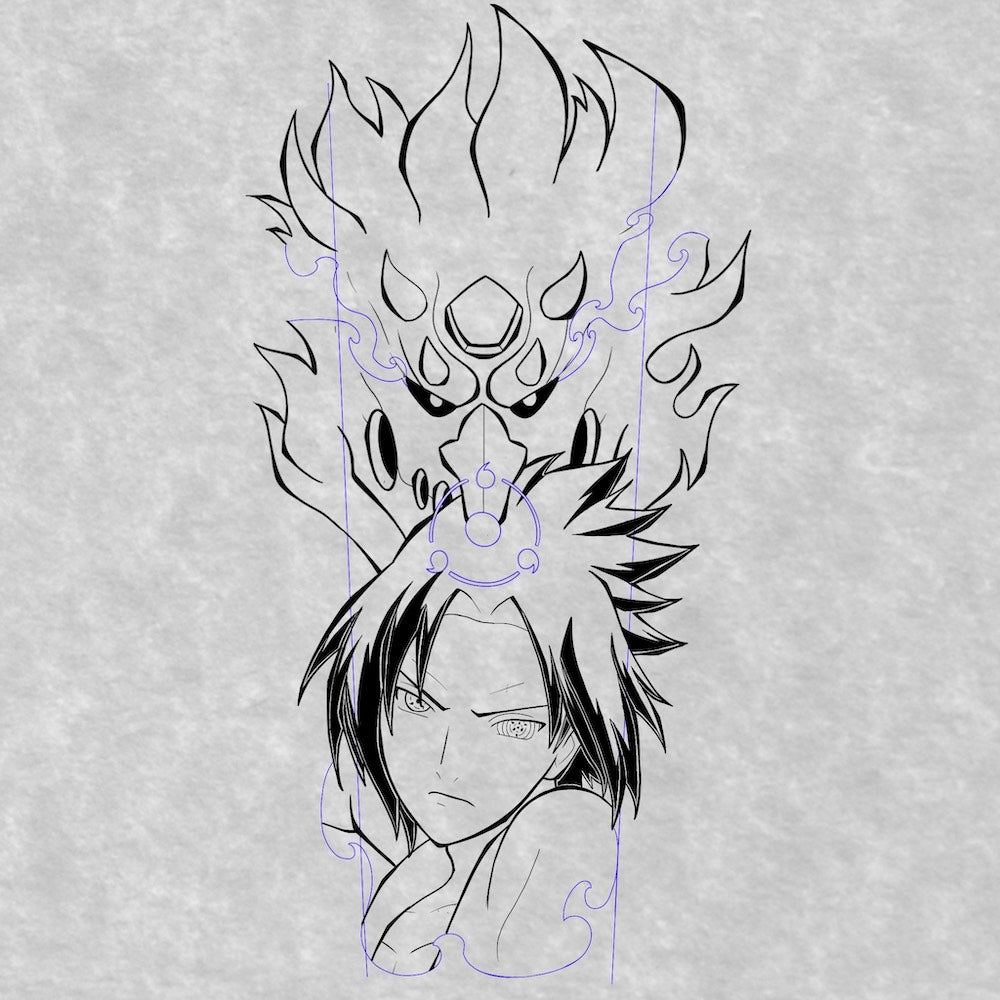 Sasuke tattoo stencil